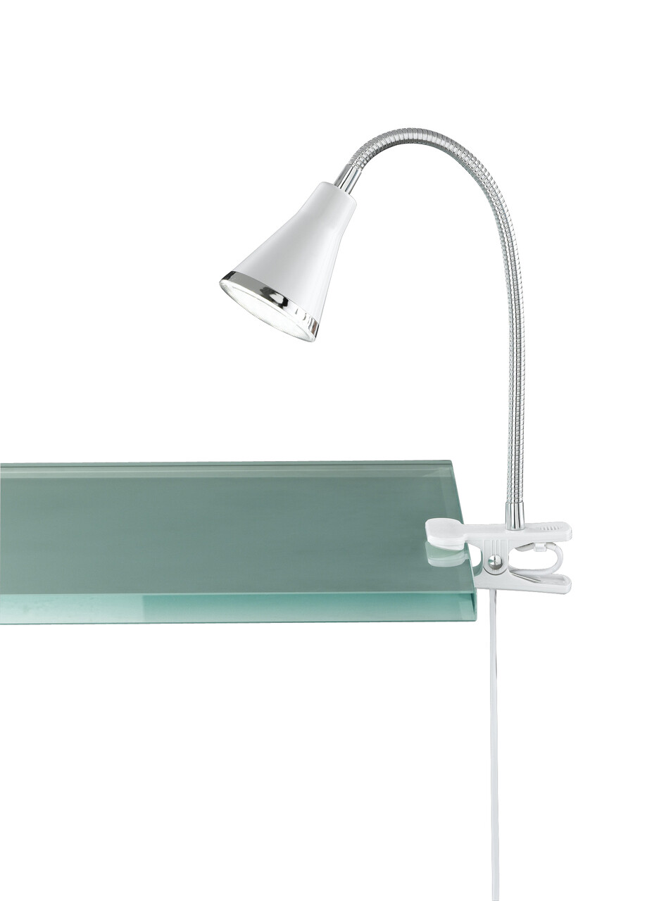 Lampa de masa Arras, RL, 7x32 cm, 4W, 1x SMD LED, plastic, alb - imagine 3